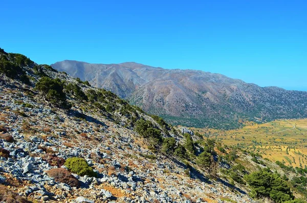 View White Mountains Omalos Crete Island Greece — Stock Photo, Image