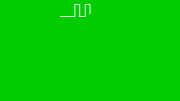 Появляется Анимированный Линейный Белый Биткойн Иконка Нарисована Символ Биткойна Векторная — стоковое видео