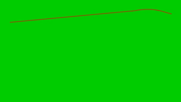 Animowana Ikona Linii Klimatyzatora Czerwony Symbol Ilustracja Wektora Izolowana Białym — Wideo stockowe