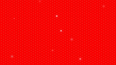 Canlandırılmış kırmızı soyut nokta arkaplanı. Noktaların canlandırılmasıyla arkaplan. 
