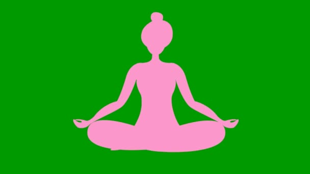Animated Girl Doing Yoga Sitting Lotus Position Blue Symbol Girl — Stock Video © ttjanka #567230678 Animated Girl Doing Yoga Sitting Lotus Position Blue Symbol Girl — Stock Video © ttjanka #567230678