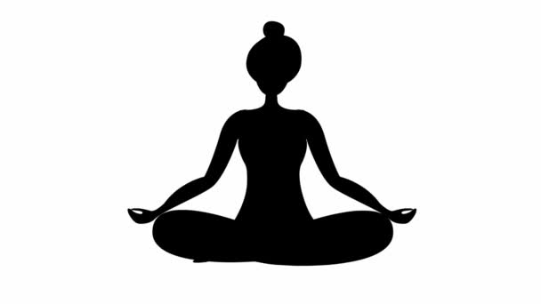 Animated Girl Doing Yoga Sitting Lotus Position Black Symbol Girl — Stock Video © ttjanka #567233066 Animated Girl Doing Yoga Sitting Lotus Position Black Symbol Girl — Stock Video © ttjanka #567233066