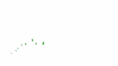 Canlandırılmış yeşil dolar soldan sağa uçar. Uçan para dalgası. İş anlayışı, para. Beyaz arkaplanda izole edilmiş vektör illüstrasyonu.