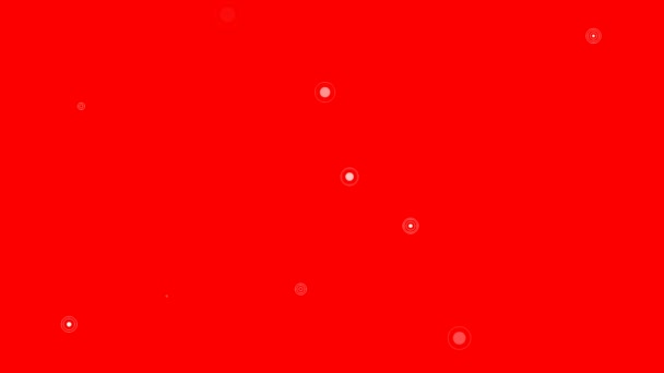 Анімований Червоний Абстрактний Фон Точкою Тло Анімацією Точок Концепція Векторні — стокове відео