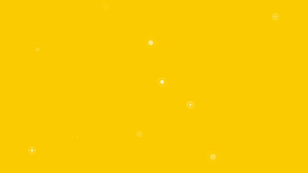 Animated Yellow Abstract Background Point Backdrop Animation Dots Concept Vector — Vídeos de Stock
