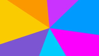 Animated abstract colorful rotating background. Vector illustration. Looped video.