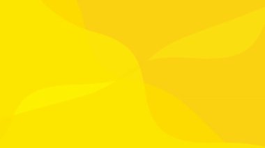 Animated yellow spots background. Looped video. Decorative waves gradually change shape. Flat modern vector illustration.