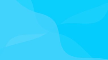 Animated blue spots background. Looped video. Decorative waves gradually change shape. Flat modern vector illustration.