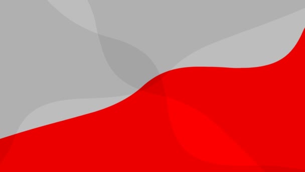 Animated Gray Red Spots Background Looped Video Decorative Waves Gradually — Wideo stockowe