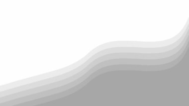 Animated gray spot background. Looped video. Decorative wave gradually changes shape. Flat vector illustration isolated on a white background.