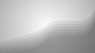 Animated gray spot background. Looped video. Decorative wave gradually changes shape. Flat vector illustration.