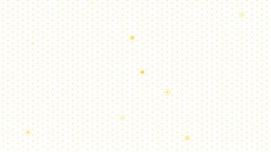 Animated yellow abstract point background. Backdrop with animation of dots. Vector illustration isolated on white background. 