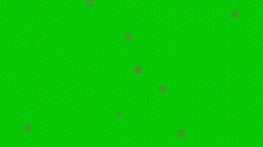 Animated pink abstract point background. Backdrop with animation of dots. Vector illustration isolated on green background. 
