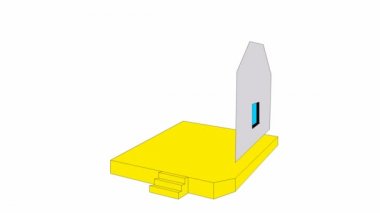 Symbol of house. Flat icon. The process of building a house. Concept of home, real estate. Vector illustration isolated on white background.