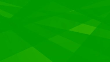Canlandırılmış soyut geometrik yeşil arka plan. Döngülü video. Vektör illüstrasyonu.