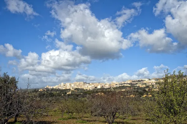 Agrigento şehir genel bakış — Stok fotoğraf