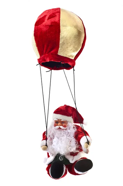 Αϊ-Βασίλη σε ένα αερόστατο — Φωτογραφία Αρχείου