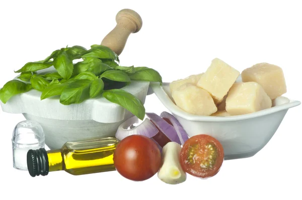 Hauptbestandteile der mediterranen Küche — Stockfoto