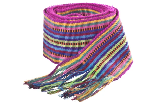 Belt colored threads woven — Stok fotoğraf