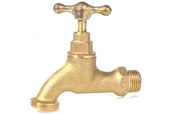 Old faucet in bronze — Zdjęcie stockowe