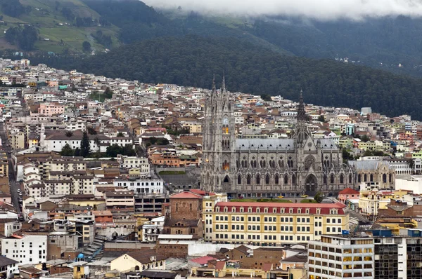 Quito székesegyház város — Stock Fotó
