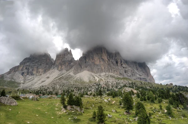 Cidade de pedras no Passo de Sella — Fotografia de Stock