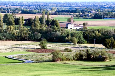 İtalyan kırsalının panoraması