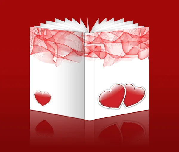 Valentine book — Fotografie, imagine de stoc