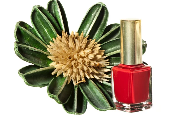 Red nail polish — Stock Photo, Image