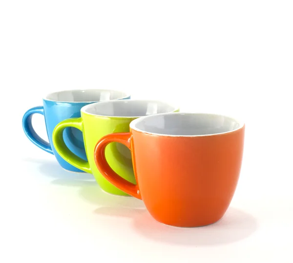 Coffee cups colored — Stock Photo, Image