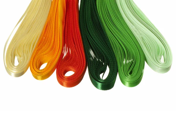 Renkli saten şeritler — Stok fotoğraf