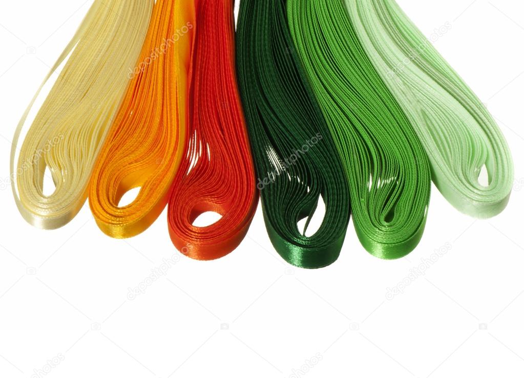 colored satin ribbons