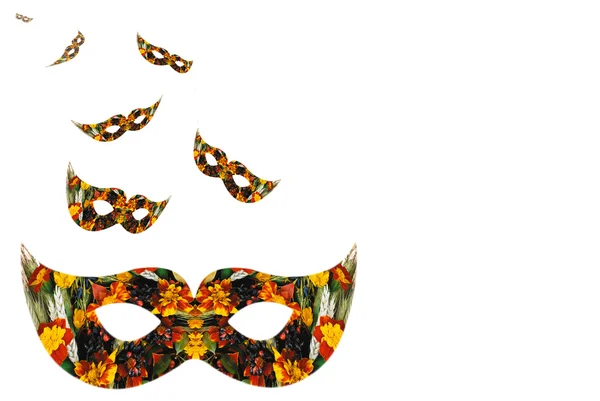 Máscaras de carnaval floral —  Fotos de Stock