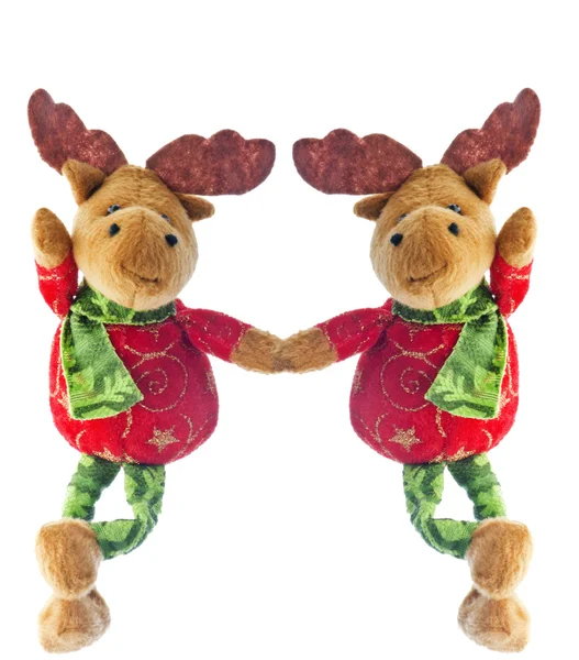 Santa's deer dolls — Stock Photo, Image