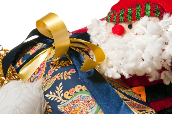 Санта-Клауса лялька Різдвяний подарунок — стокове фото