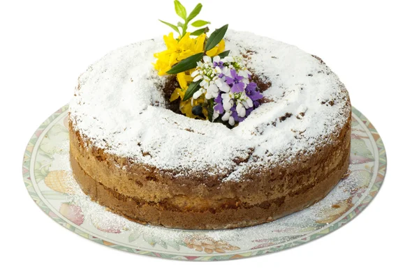 Пасхальный торт с домашним — стоковое фото