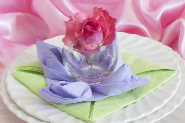 Elegant origami napkins — Stock Photo, Image