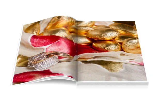 Libro de anillos de boda — Foto de Stock