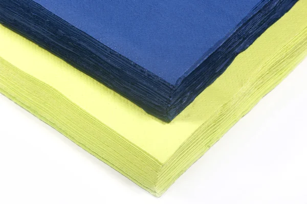 Barevné papírové ubrousky — Stock fotografie