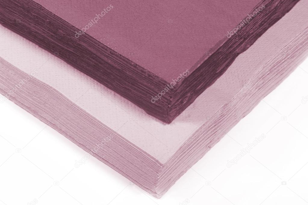 colored paper napkins