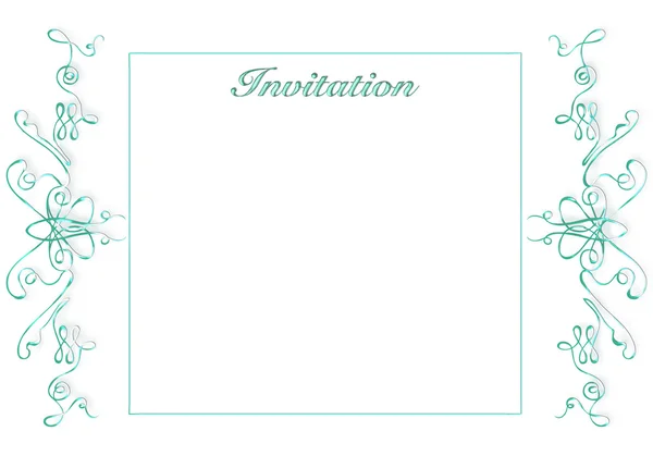 Carte d'invitation de mariage — Photo