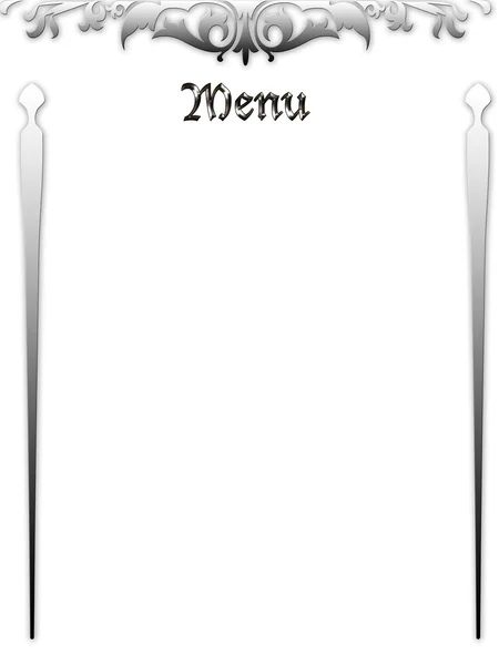 Menu ślubne — Zdjęcie stockowe