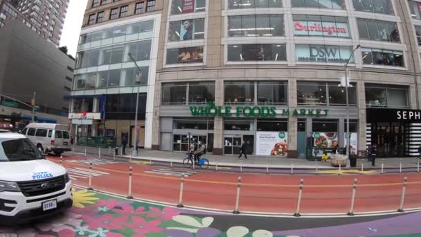 New York Usa Ottobre 2021 Guardando Lungo West 14Th Street — Video Stock