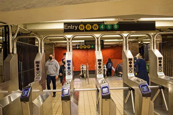 Nova Iorque Eua Outubro 2021 59Th Lexington Ave Metro Entrada — Fotografia de Stock