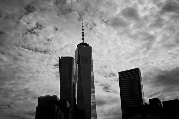 New York Usa Jan 2022 One World Trade Center Cloudy — Stock Fotó