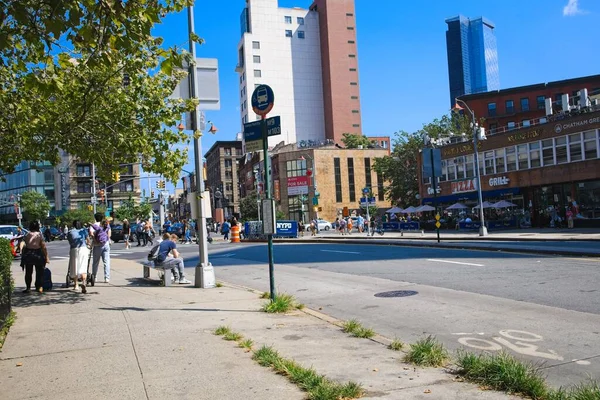 New York Usa Okt 2022 Chatham Square Kreuzung Mehrerer Hauptstraßen — Stockfoto