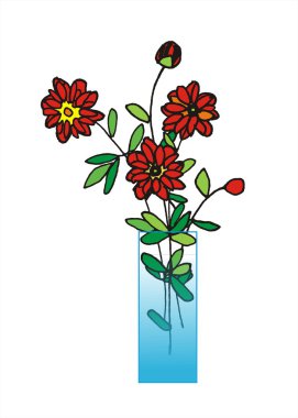 handdraw vektör çiçek