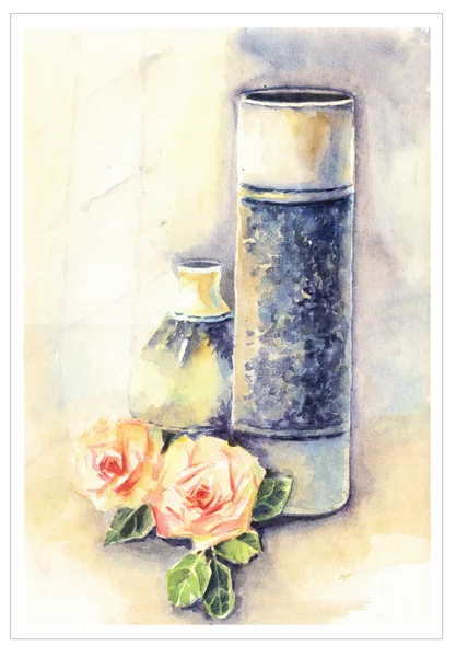 Orginal watercolor flowers painting