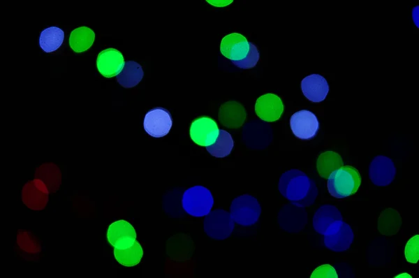 Many color bokeh abstract light background — Stock Photo, Image