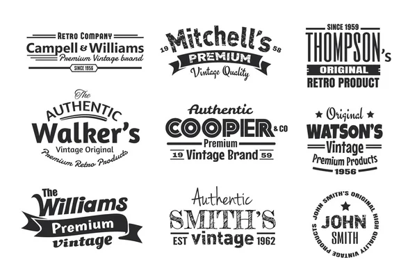 9 vintage Insignias